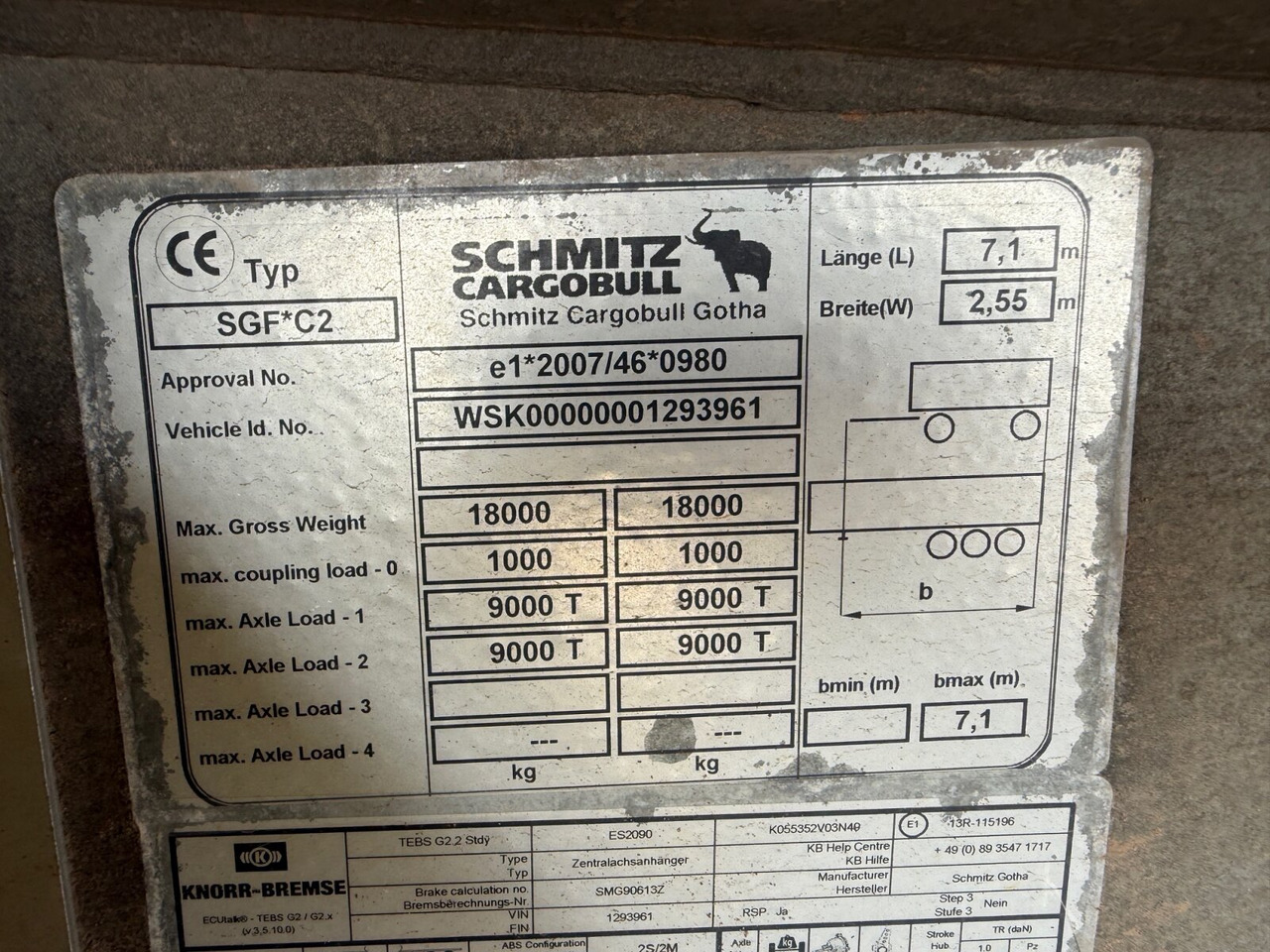 Schmitz Cargobull ZKI 18-4.9 ZKI 18-4.9, Alu-Bordwände, ca. 10m³ - Reboque basculante: foto 3 Schmitz Cargobull ZKI 18-4.9 ZKI 18-4.9, Alu-Bordwände, ca. 10m³ - Reboque basculante: foto 3