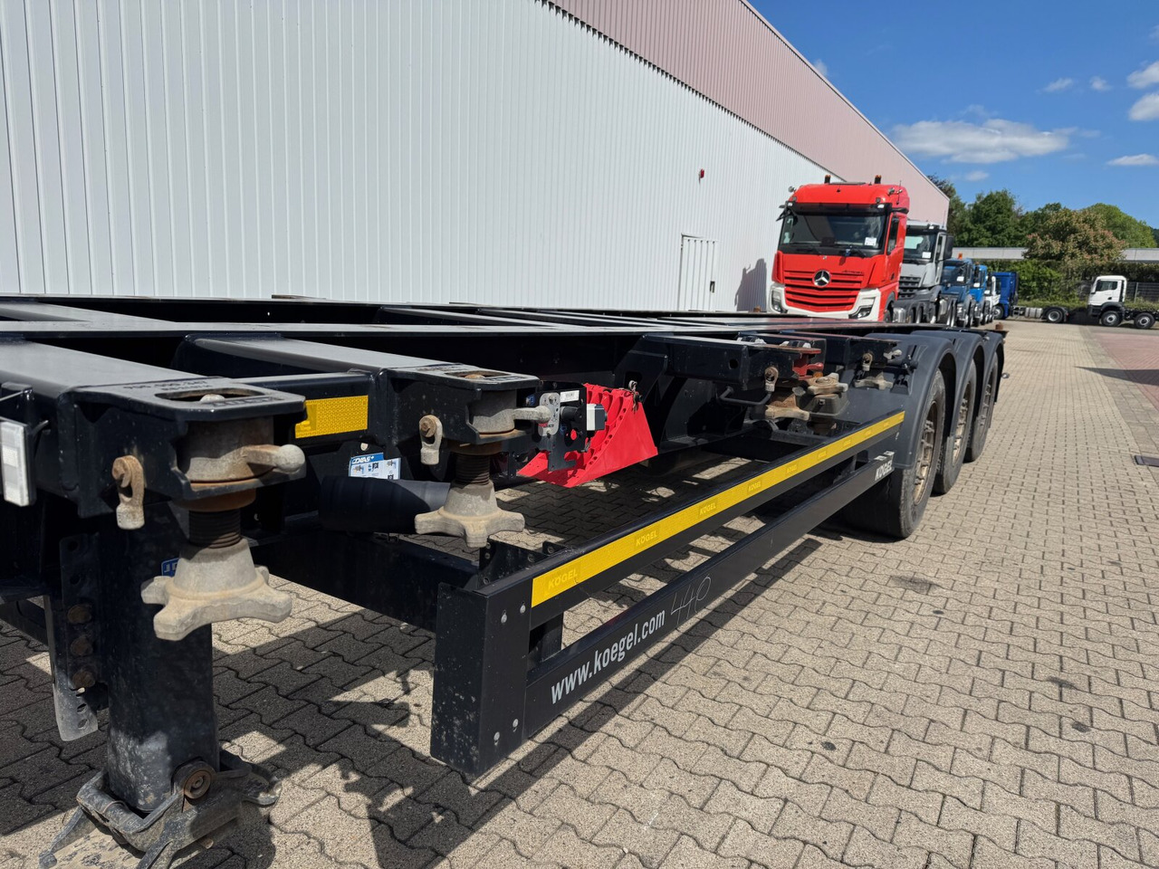 Semi-reboque Kögel Port 45 Simplex Container-Chassis Port 45 Simplex, Container-Chassis, 20/2x20/30/40/45 Fuß, ausziehbar: foto 14