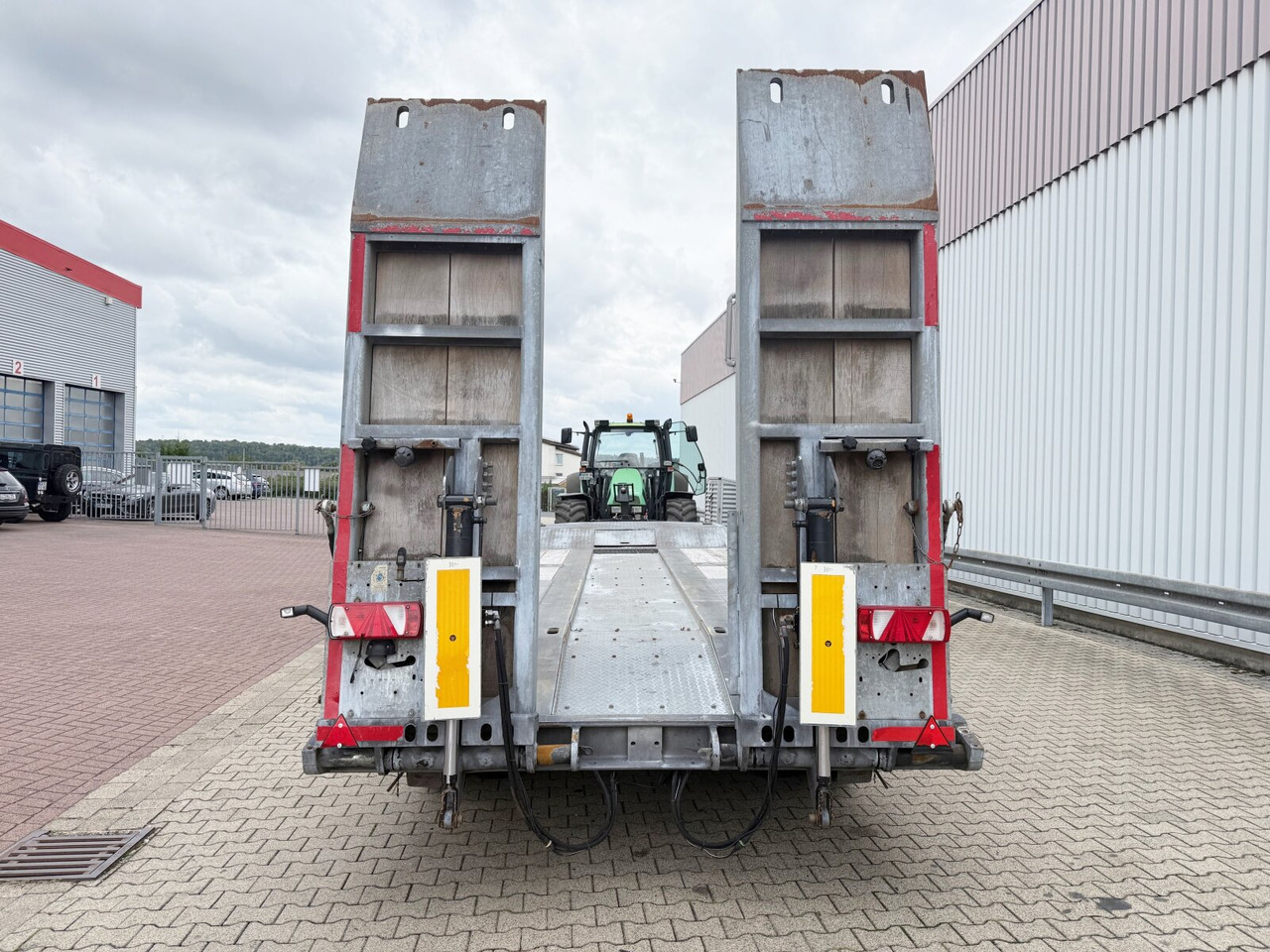 Reboque baixa para transporte de máquinas pesadas TF 3 Schwebheim TF 3 Schwebheim, Verzinkt, hydr. Rampen, Verbr. auf 3m: foto 7