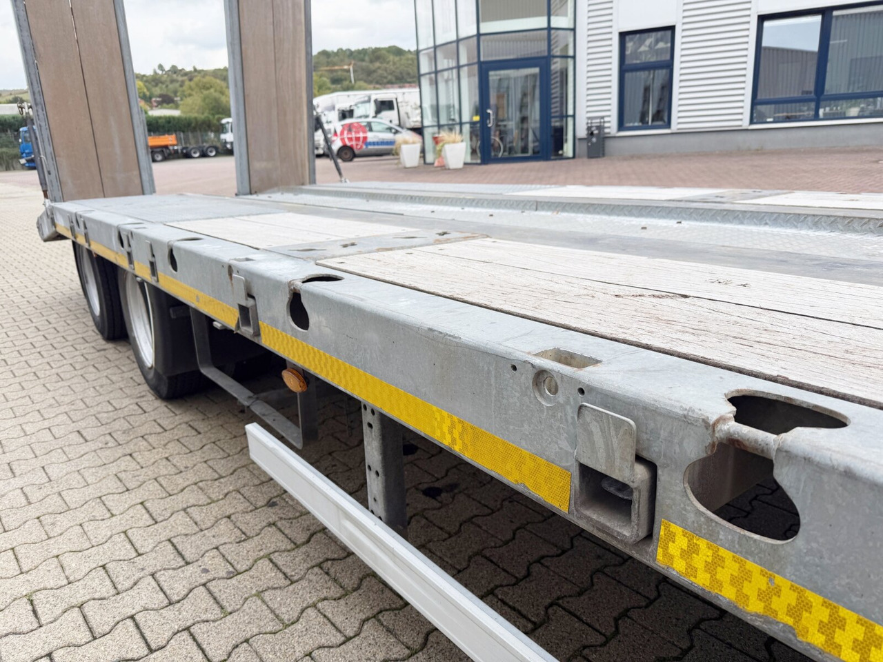Reboque baixa para transporte de máquinas pesadas TF 3 Schwebheim TF 3 Schwebheim, Verzinkt, hydr. Rampen, Verbr. auf 3m: foto 11