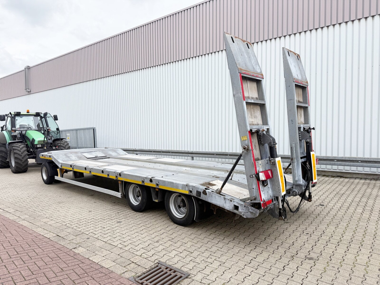 Reboque baixa para transporte de máquinas pesadas TF 3 Schwebheim TF 3 Schwebheim, Verzinkt, hydr. Rampen, Verbr. auf 3m: foto 6