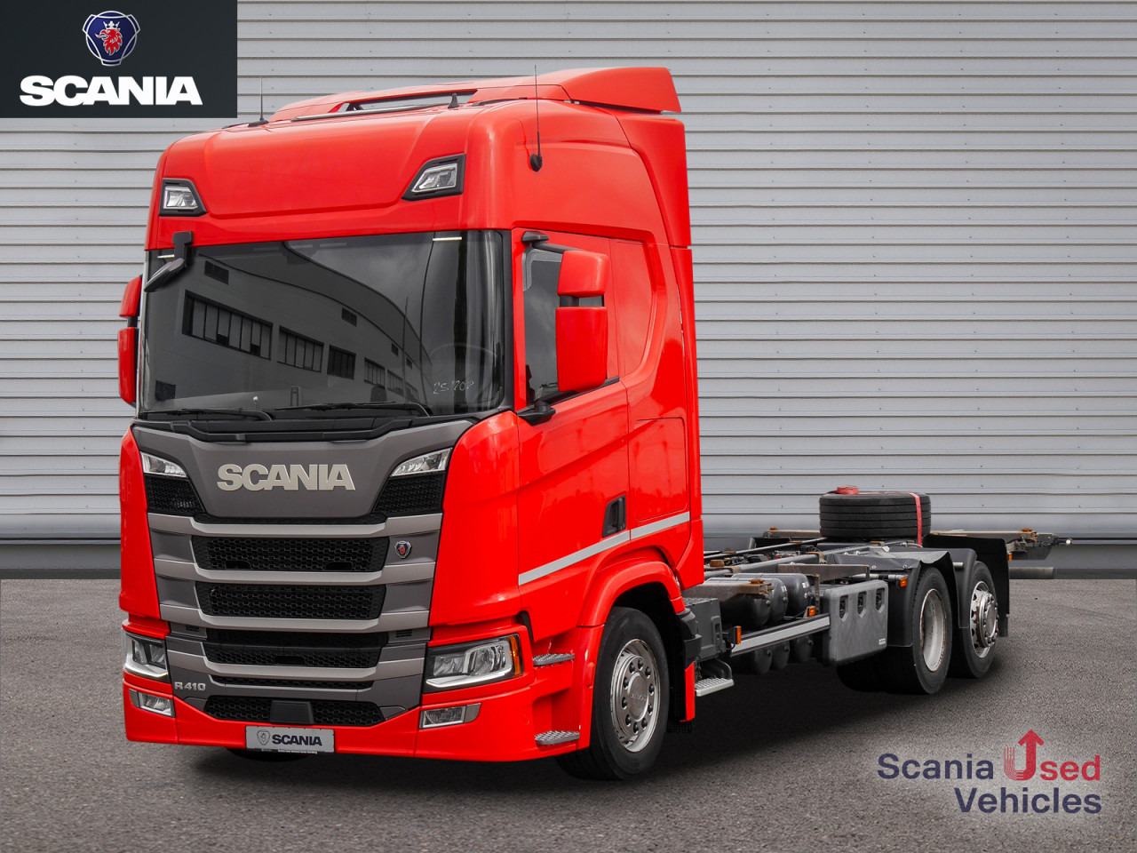 SCANIA R 410 B6x2*4LB Jumbo, Lenkachse, Standklima - Camião transportador de contêineres/ Caixa móvel: foto 1 SCANIA R 410 B6x2*4LB Jumbo, Lenkachse, Standklima - Camião transportador de contêineres/ Caixa móvel: foto 1