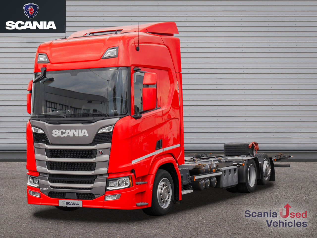 SCANIA R 410 B6x2*4LB Jumbo, Lenkachse, Standklima - Camião transportador de contêineres/ Caixa móvel: foto 1 SCANIA R 410 B6x2*4LB Jumbo, Lenkachse, Standklima - Camião transportador de contêineres/ Caixa móvel: foto 1
