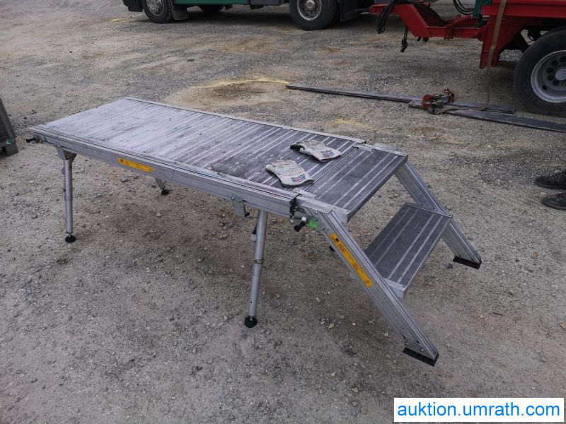 Equipamento para oficina Posten Konvolut Zarges Plattform Laufsteg Bühne Überstieg Gehsteig Sockel Treppen Aluminium hochwertig: foto 20