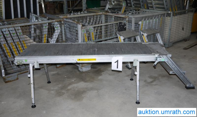 Equipamento para oficina Posten Konvolut Zarges Plattform Laufsteg Bühne Überstieg Gehsteig Sockel Treppen Aluminium hochwertig: foto 21