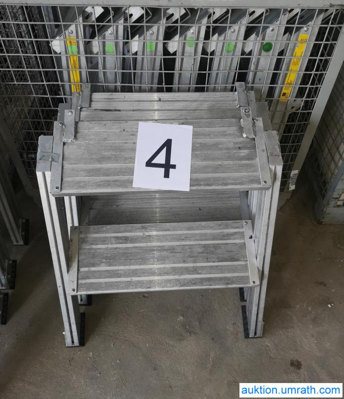 Equipamento para oficina Posten Konvolut Zarges Plattform Laufsteg Bühne Überstieg Gehsteig Sockel Treppen Aluminium hochwertig: foto 10
