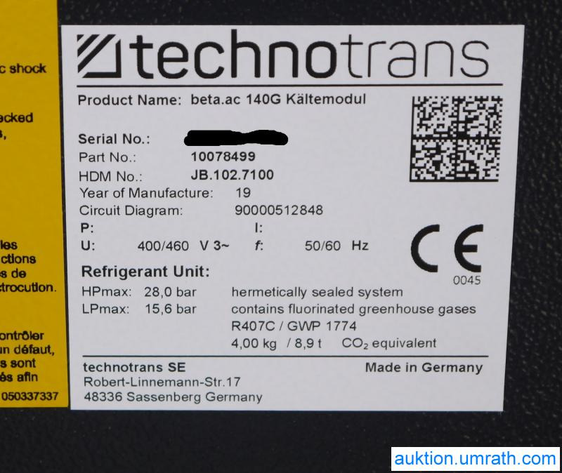 Máquina para metal Technotrans beta.ac 140G Kältemodul Kühlgerät für Heidelberger Primefire 106 Druckmaschine: foto 19