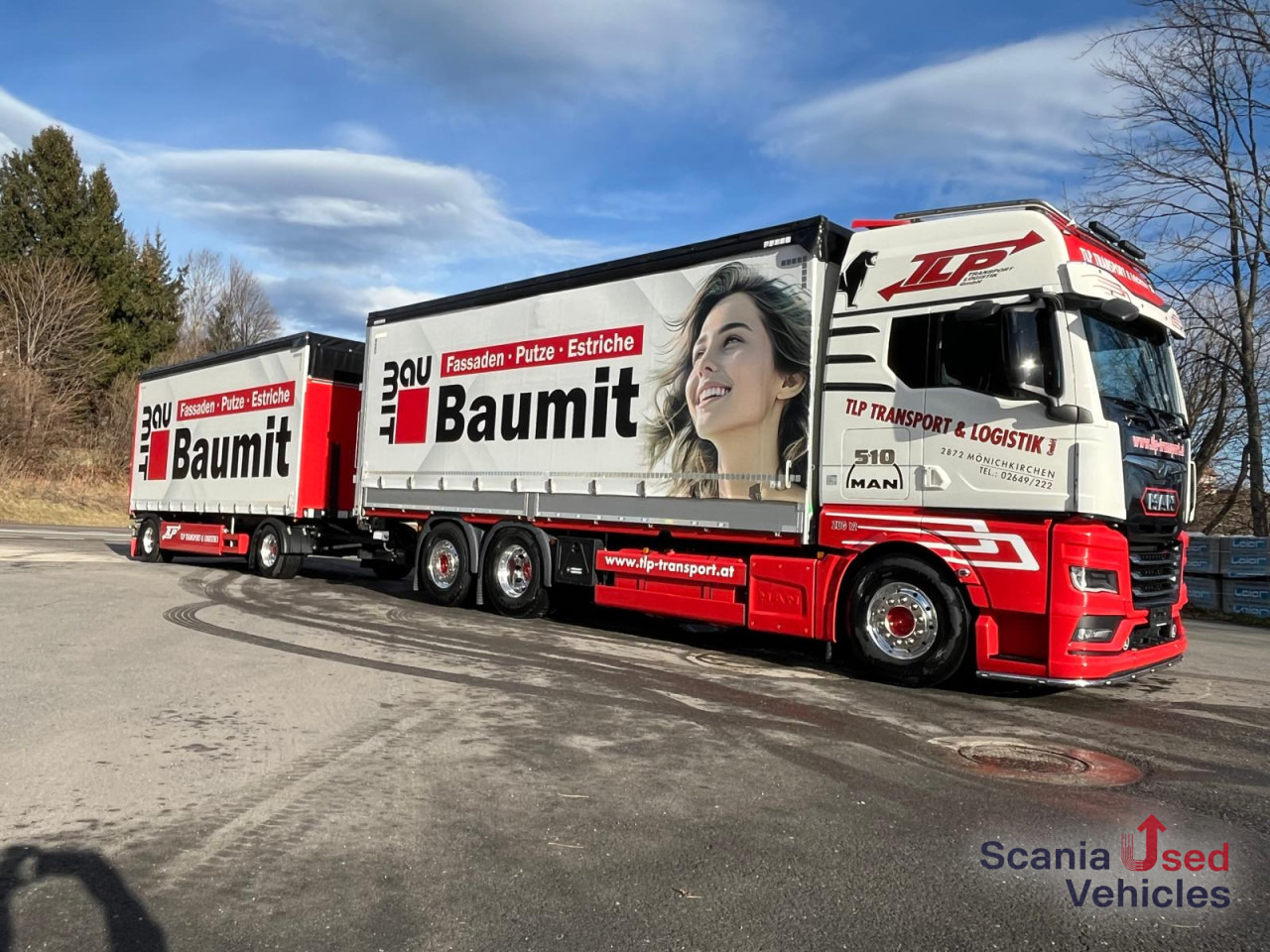 MAN TGX 26.510 6x2-4 LL Pritsche + Anhänger - Camião de lona: foto 2 MAN TGX 26.510 6x2-4 LL Pritsche + Anhänger - Camião de lona: foto 2