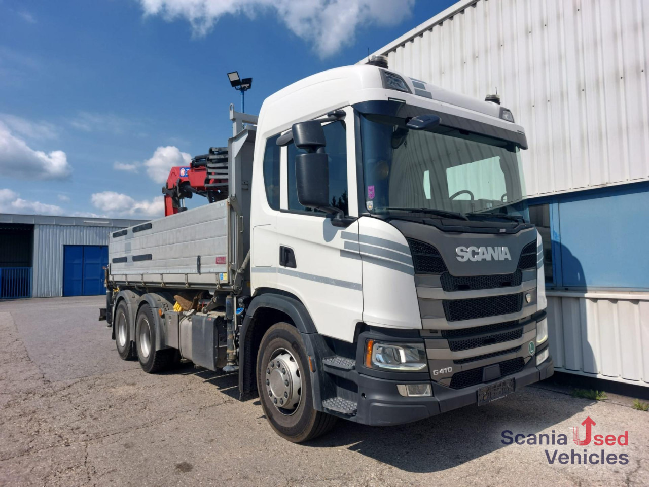 Camião basculante, Camião grua SCANIA G 410 B6x4NB Kipper+HMF3220+JIB: foto 10