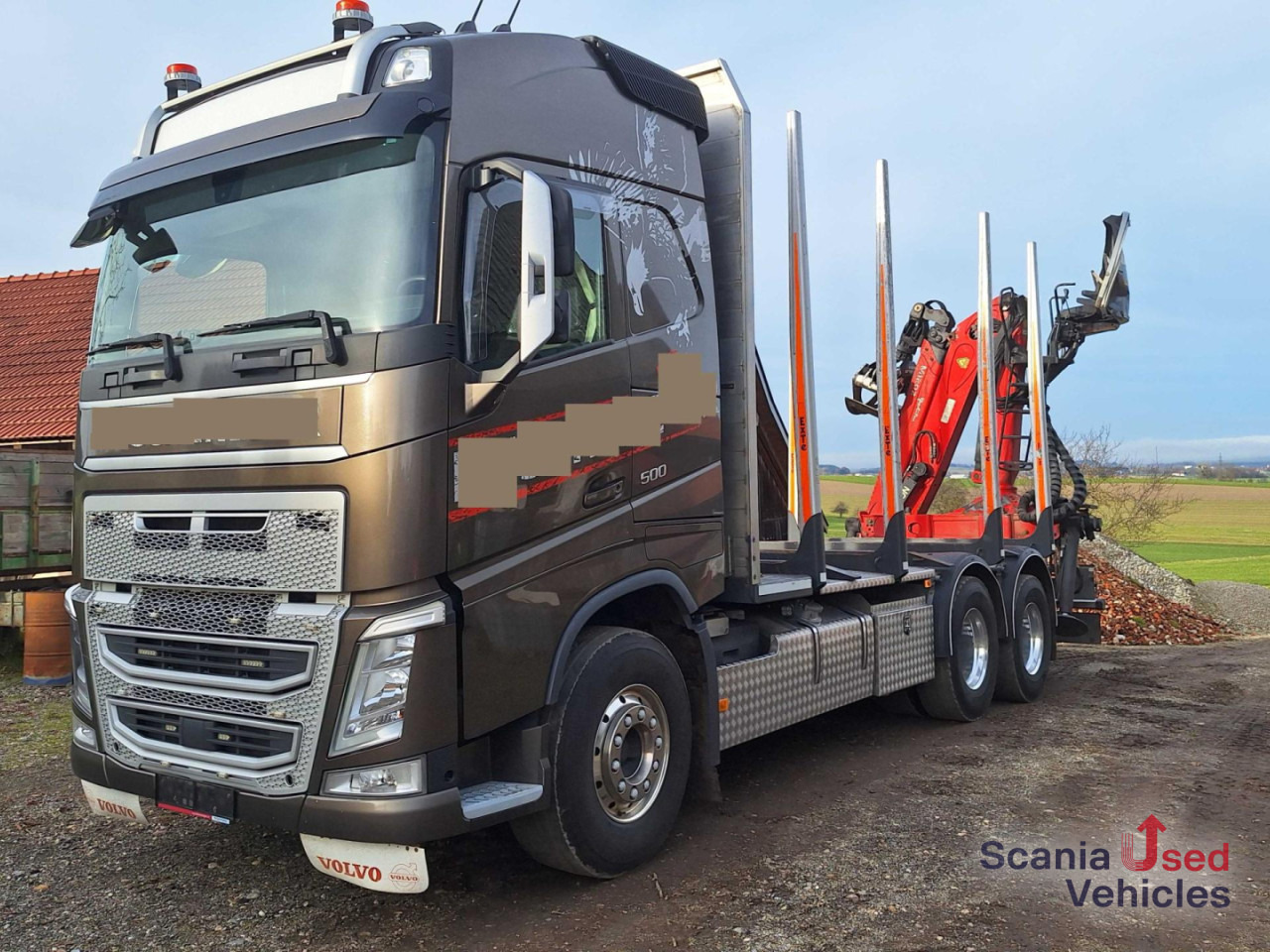 VOLVO FH 500 6X4 Holztransport - Camião de transporte de madeira, Camião grua: foto 1 VOLVO FH 500 6X4 Holztransport - Camião de transporte de madeira, Camião grua: foto 1