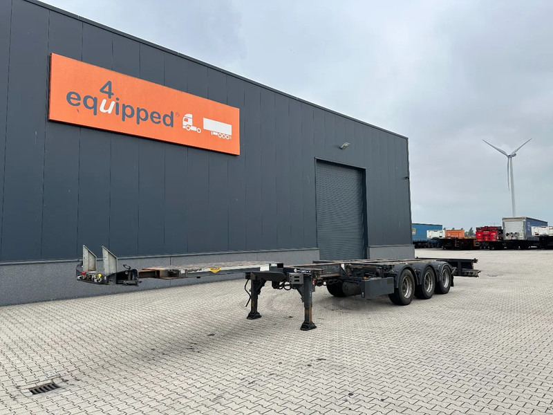 Broshuis 3UCC-39/45 FLN, 45FT High Cube multi, BPW, liftaxle, NL-chassis, 2x available - Semi-reboque transportador de contêineres/ Caixa móvel: foto 1 Broshuis 3UCC-39/45 FLN, 45FT High Cube multi, BPW, liftaxle, NL-chassis, 2x available - Semi-reboque transportador de contêineres/ Caixa móvel: foto 1
