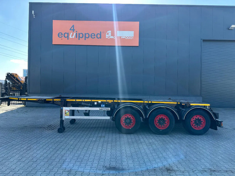 Burg 20FT ADR (EX/II, EX/III, FL, AT), Leergewicht: 3.690kg, SAF INTRADISC, 2x liftaxle, ALCOA, NL-Chassis - Semi-reboque transportador de contêineres/ Caixa móvel: foto 2 Burg 20FT ADR (EX/II, EX/III, FL, AT), Leergewicht: 3.690kg, SAF INTRADISC, 2x liftaxle, ALCOA, NL-Chassis - Semi-reboque transportador de contêineres/ Caixa móvel: foto 2