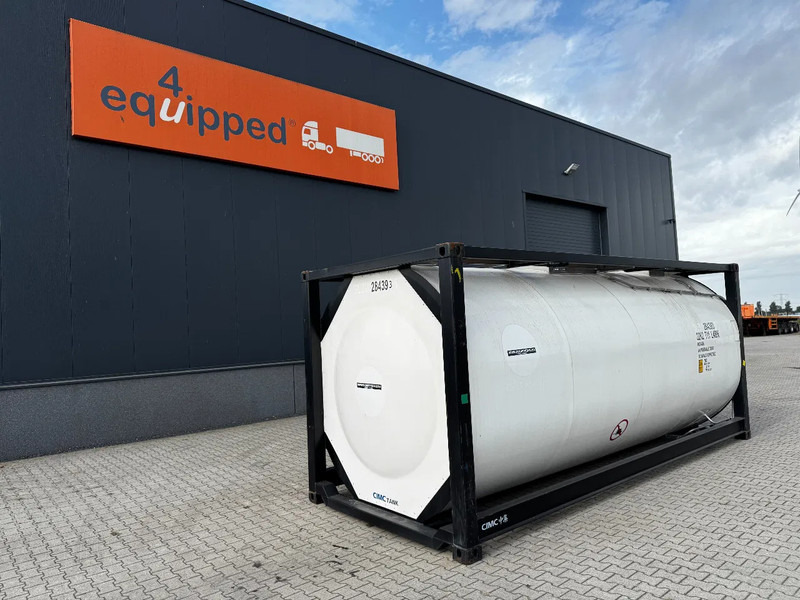 CIMC TOP: 2022, 20FT ISO, 25.030L, L4BN, UN Portable, T11, test: 1-2027 - Depósito de armazenamento: foto 1 CIMC TOP: 2022, 20FT ISO, 25.030L, L4BN, UN Portable, T11, test: 1-2027 - Depósito de armazenamento: foto 1