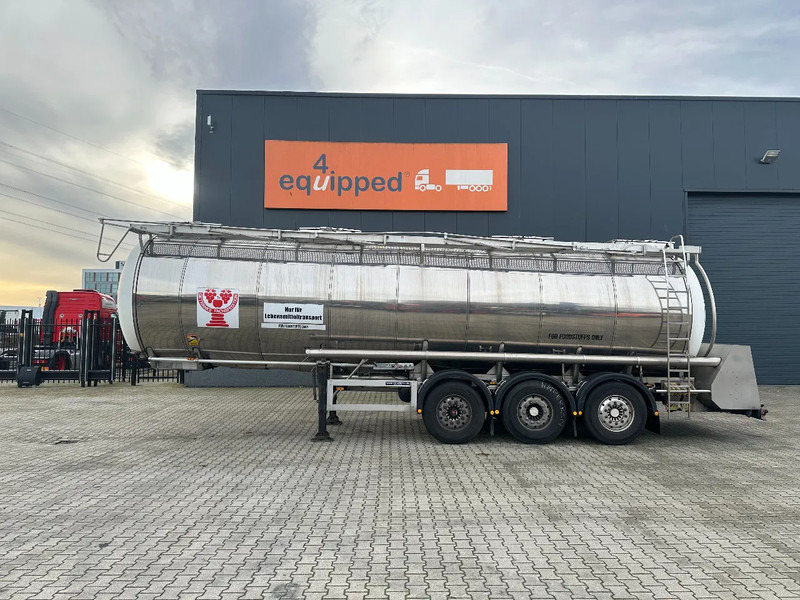 Feldbinder LEBENSMITTEL / LEVENSMIDDELEN FOOD / 33.500L / 3-COMP / PUMPE / INOX / NL-trailer / APK: 10-2026 - Semirreboque tanque: foto 2 Feldbinder LEBENSMITTEL / LEVENSMIDDELEN FOOD / 33.500L / 3-COMP / PUMPE / INOX / NL-trailer / APK: 10-2026 - Semirreboque tanque: foto 2