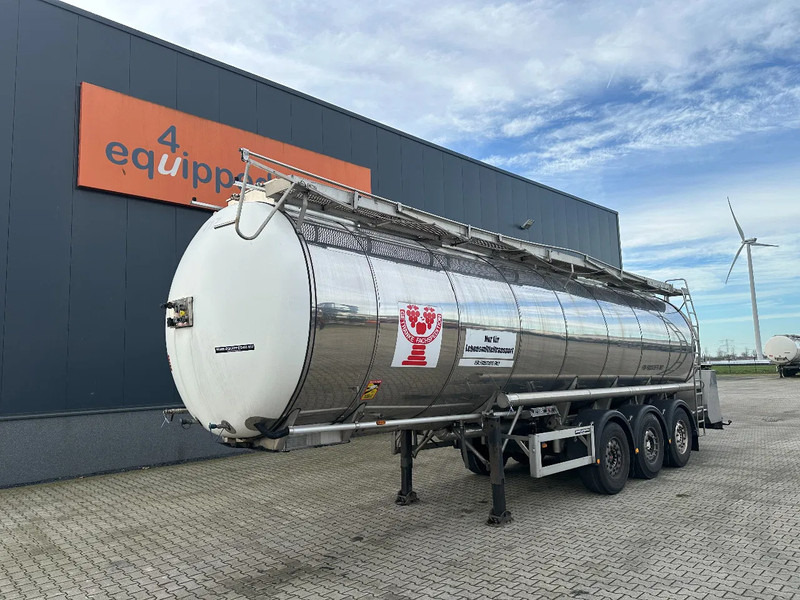 Feldbinder LEBENSMITTEL / LEVENSMIDDELEN FOOD / 33.500L / 3-COMP / PUMPE / INOX / NL-trailer / APK: 10-2026 - Semirreboque tanque: foto 1 Feldbinder LEBENSMITTEL / LEVENSMIDDELEN FOOD / 33.500L / 3-COMP / PUMPE / INOX / NL-trailer / APK: 10-2026 - Semirreboque tanque: foto 1