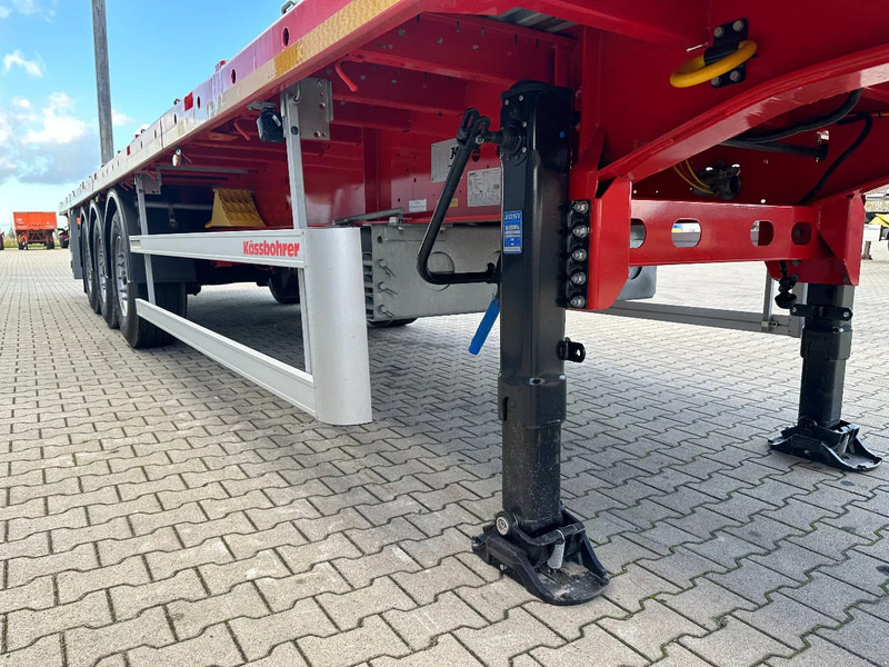 Semi-reboque plataforma/ Caixa aberta novo Kässbohrer NEU Heavy-Duty Platform, Heckbündig, Twistlocks (1x 40FT / 2x 20FT), ADR (EX/II, EX/III, FL, AT), Rungtasschen, Scheibebremsen: foto 16
