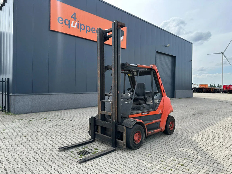 Linde H80D-03 FORKLIFT, 8000KG, duplex, 6 cil. Deutz diesel, 12.200hrs, - Empilhadeira a diesel: foto 1 Linde H80D-03 FORKLIFT, 8000KG, duplex, 6 cil. Deutz diesel, 12.200hrs, - Empilhadeira a diesel: foto 1