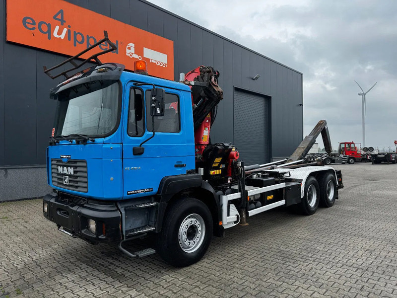 Leasing de MAN FE 410A, 6x4, EURO 2, Palfinger PK17000 Crane + VDL HOOK, full spring, manual gearbox, MOT 9/2025 MAN FE 410A, 6x4, EURO 2, Palfinger PK17000 Crane + VDL HOOK, full spring, manual gearbox, MOT 9/2025: foto 9