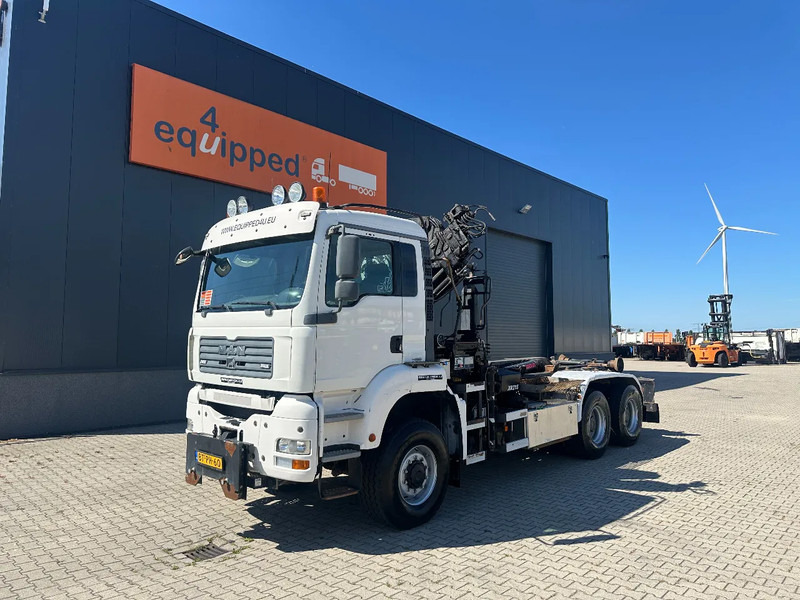MAN TGA 26.440 6x6, HIAB 166 D-4 HIDUO Crane + ROTATOR / MULTILIFT HOOK (21T), full spring, NL-truck, APK: 02/2026 - Camião polibenne, Camião grua: foto 4 MAN TGA 26.440 6x6, HIAB 166 D-4 HIDUO Crane + ROTATOR / MULTILIFT HOOK (21T), full spring, NL-truck, APK: 02/2026 - Camião polibenne, Camião grua: foto 4