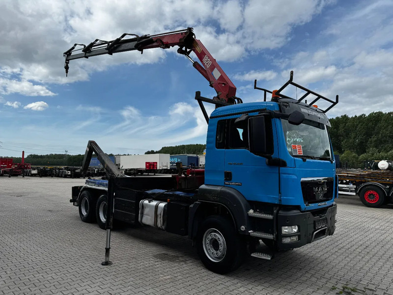 MAN TGS 33.440 6x4, EURO-4, HMF 1823 Crane + VDL HOOK, full spring, manual gearbox, MOT 03/2026 - Camião polibenne, Camião grua: foto 3 MAN TGS 33.440 6x4, EURO-4, HMF 1823 Crane + VDL HOOK, full spring, manual gearbox, MOT 03/2026 - Camião polibenne, Camião grua: foto 3