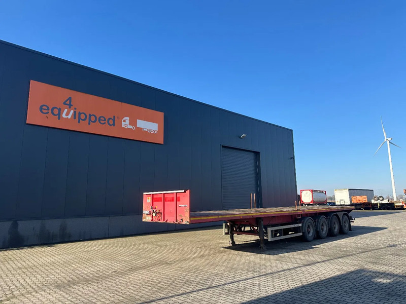 MOL 62 tons Ballast trailer, 4 axles, 2 steering axles, Belgium- trailer, 70% tyres - Semi-reboque plataforma/ Caixa aberta: foto 1 MOL 62 tons Ballast trailer, 4 axles, 2 steering axles, Belgium- trailer, 70% tyres - Semi-reboque plataforma/ Caixa aberta: foto 1