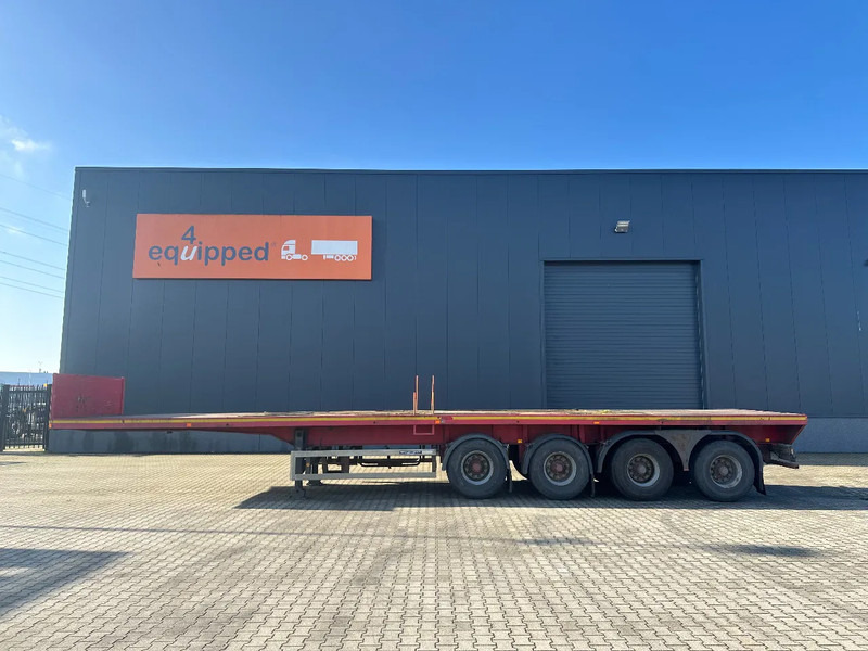 MOL 62 tons Ballast trailer, 4 axles, 2 steering axles, Belgium- trailer, very good tyres - Semi-reboque plataforma/ Caixa aberta: foto 3 MOL 62 tons Ballast trailer, 4 axles, 2 steering axles, Belgium- trailer, very good tyres - Semi-reboque plataforma/ Caixa aberta: foto 3