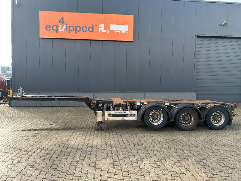 Pacton 45FT HC multi (3x extendable) / liftaxle / BPW drum / NL-chassis - Semi-reboque transportador de contêineres/ Caixa móvel: foto 4 Pacton 45FT HC multi (3x extendable) / liftaxle / BPW drum / NL-chassis - Semi-reboque transportador de contêineres/ Caixa móvel: foto 4