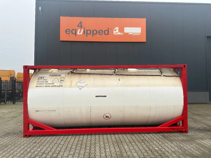 SINGAMAS 20FT ISO, 26.000L/1-COMP/3 BAFFELS/3 manholes, 5Y inspection: 06/2027 - Contentor cisterna: foto 2 SINGAMAS 20FT ISO, 26.000L/1-COMP/3 BAFFELS/3 manholes, 5Y inspection: 06/2027 - Contentor cisterna: foto 2