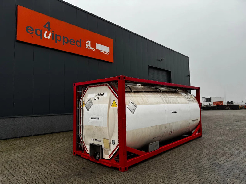 SINGAMAS 20FT ISO, 26.000L/1-COMP/3 BAFFELS/3 manholes, 5Y inspection: 07/2027 - Contentor cisterna: foto 1 SINGAMAS 20FT ISO, 26.000L/1-COMP/3 BAFFELS/3 manholes, 5Y inspection: 07/2027 - Contentor cisterna: foto 1