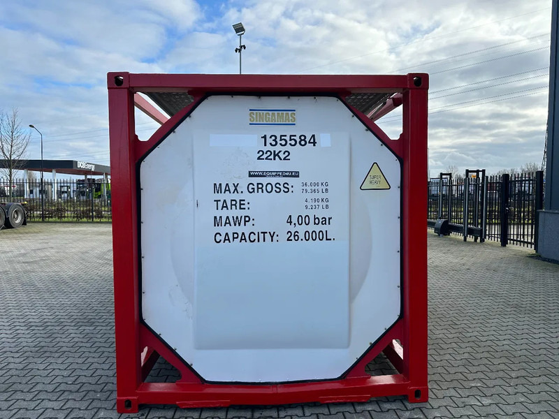 SINGAMAS 20FT ISO, 26.000L/1-COMP/3 BAFFELS/3 manholes, ADR inspectio valid till: 07/2025 - Contentor cisterna: foto 5 SINGAMAS 20FT ISO, 26.000L/1-COMP/3 BAFFELS/3 manholes, ADR inspectio valid till: 07/2025 - Contentor cisterna: foto 5
