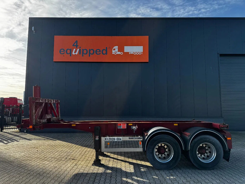 Van Hool 2 AXLE 20FT TIPPING-CHASSIS / TWIN-TIRES / BPW + DRUM / ALCOA / NL-trailer / APK - Semi-reboque transportador de contêineres/ Caixa móvel: foto 2 Van Hool 2 AXLE 20FT TIPPING-CHASSIS / TWIN-TIRES / BPW + DRUM / ALCOA / NL-trailer / APK - Semi-reboque transportador de contêineres/ Caixa móvel: foto 2