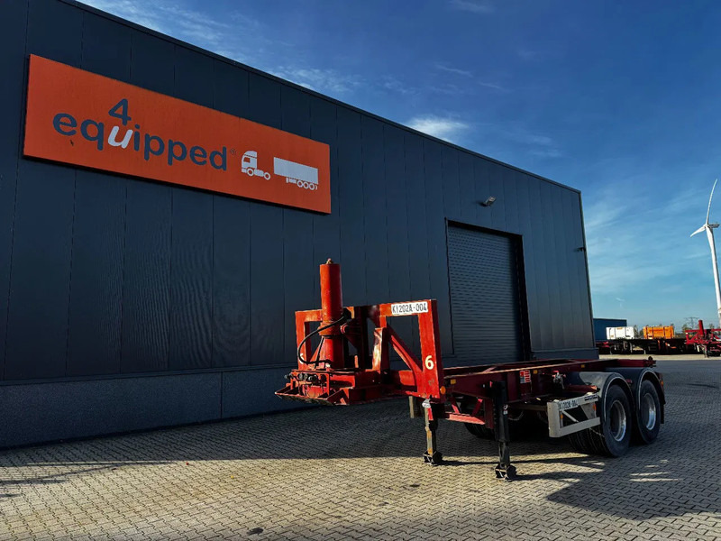 Van Hool 2 AXLE 20FT TIPPING-CHASSIS / TWIN-TIRES / BPW + DRUM / ALCOA / NL-trailer / APK - Semi-reboque transportador de contêineres/ Caixa móvel: foto 1 Van Hool 2 AXLE 20FT TIPPING-CHASSIS / TWIN-TIRES / BPW + DRUM / ALCOA / NL-trailer / APK - Semi-reboque transportador de contêineres/ Caixa móvel: foto 1