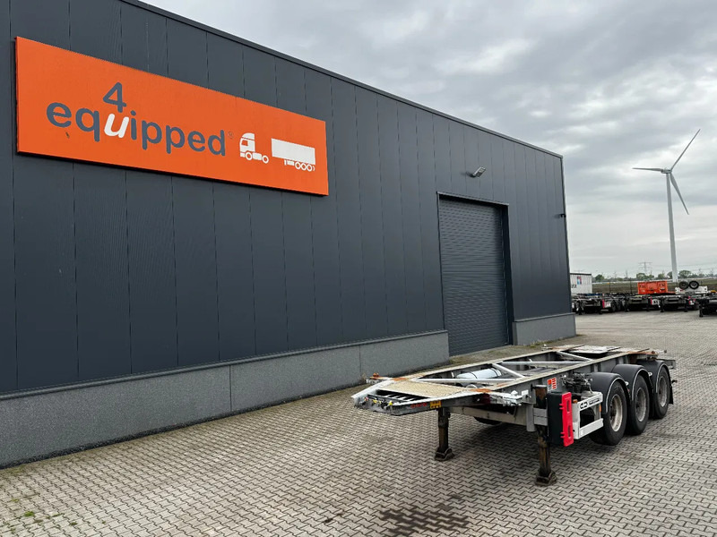 Van Hool 20FT /20FT SWAP ADR (EX/II, EX/III, FL, OX, AT), BPW, disc brakes, liftaxle, galvanized, ALCOA, NL-Chassis, empty weight 3.300KG - Semi-reboque transportador de contêineres/ Caixa móvel: foto 1 Van Hool 20FT /20FT SWAP ADR (EX/II, EX/III, FL, OX, AT), BPW, disc brakes, liftaxle, galvanized, ALCOA, NL-Chassis, empty weight 3.300KG - Semi-reboque transportador de contêineres/ Caixa móvel: foto 1