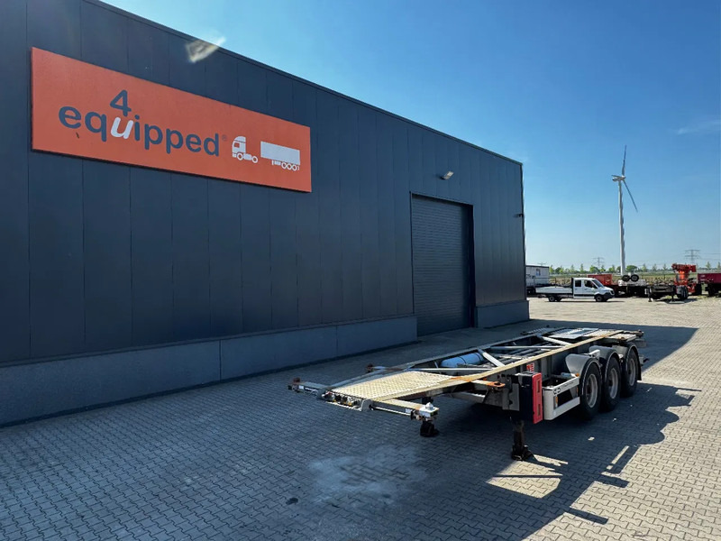 Van Hool 20FT/30FT, ADR (EX/II, EX/III, FL, AT), BPW + drum, ALCOA, galvanized, liftaxle, NL-Chassis, 80% tyres - Semi-reboque transportador de contêineres/ Caixa móvel: foto 1 Van Hool 20FT/30FT, ADR (EX/II, EX/III, FL, AT), BPW + drum, ALCOA, galvanized, liftaxle, NL-Chassis, 80% tyres - Semi-reboque transportador de contêineres/ Caixa móvel: foto 1