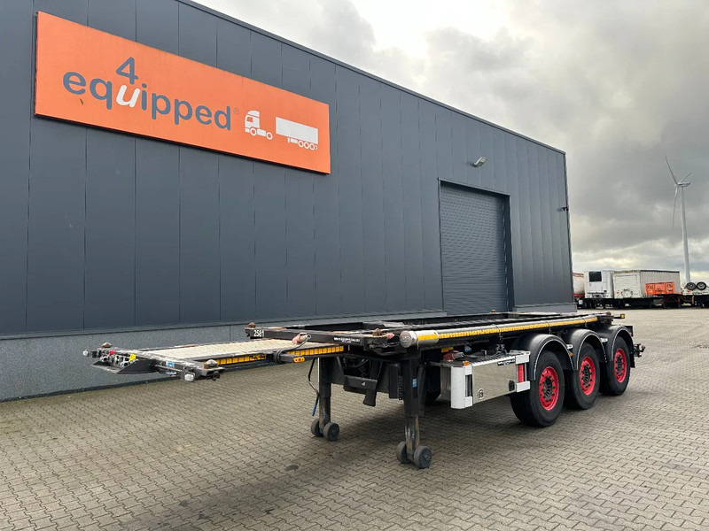 Van Hool 20FT, 66° Tipping-chassis, ADR (EX/II, EX/III, FL, AT), SAF, 2 liftaxles, 380V - Semi-reboque transportador de contêineres/ Caixa móvel: foto 2 Van Hool 20FT, 66° Tipping-chassis, ADR (EX/II, EX/III, FL, AT), SAF, 2 liftaxles, 380V - Semi-reboque transportador de contêineres/ Caixa móvel: foto 2