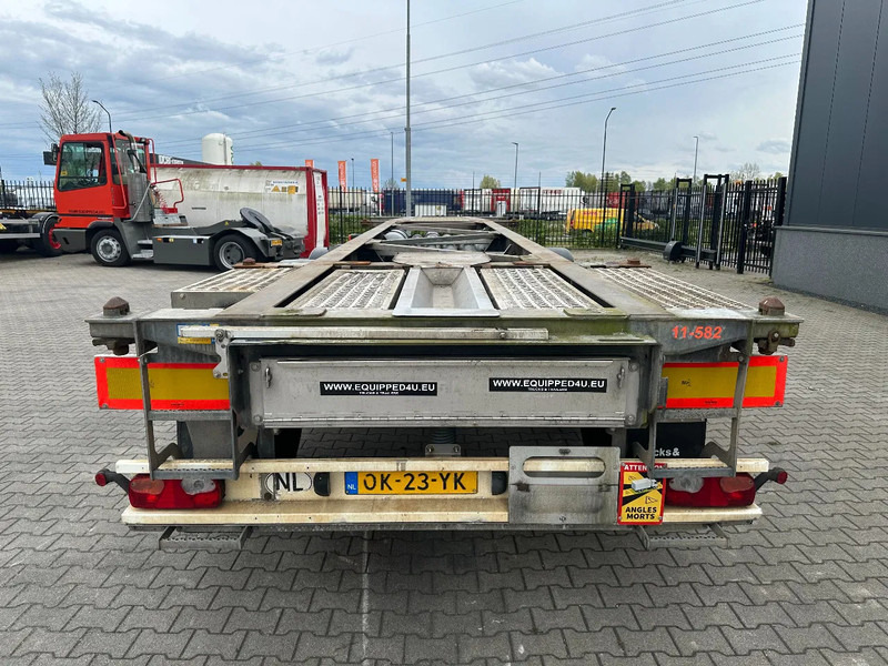 Van Hool 20FT ADR (EX/II, EX/III, FL, AT), BPW + drumbrakes, 2 liftaxles, galvanized, ALCOA, NL-Chassis - Semi-reboque transportador de contêineres/ Caixa móvel: foto 4 Van Hool 20FT ADR (EX/II, EX/III, FL, AT), BPW + drumbrakes, 2 liftaxles, galvanized, ALCOA, NL-Chassis - Semi-reboque transportador de contêineres/ Caixa móvel: foto 4