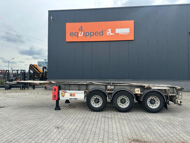 Van Hool 20FT ADR (EX/II, EX/III, FL, AT), BPW + drumbrakes, 2 liftaxles, galvanized, ALCOA, NL-Chassis - Semi-reboque transportador de contêineres/ Caixa móvel: foto 2 Van Hool 20FT ADR (EX/II, EX/III, FL, AT), BPW + drumbrakes, 2 liftaxles, galvanized, ALCOA, NL-Chassis - Semi-reboque transportador de contêineres/ Caixa móvel: foto 2