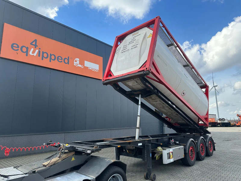 Van Hool 20FT Tipping-chassis, ADR (EX/II, EX/III, FL, AT), SAF, 2 liftaxles, APK/ADR: 06-2025 - Semi-reboque transportador de contêineres/ Caixa móvel: foto 1 Van Hool 20FT Tipping-chassis, ADR (EX/II, EX/III, FL, AT), SAF, 2 liftaxles, APK/ADR: 06-2025 - Semi-reboque transportador de contêineres/ Caixa móvel: foto 1