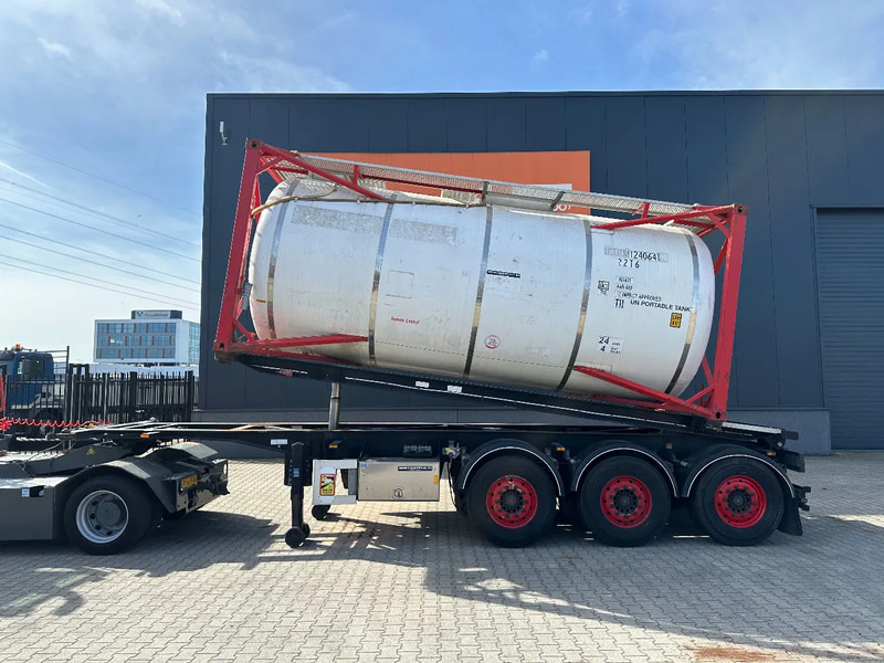 Van Hool 20FT Tipping-chassis, ADR (EX/II, EX/III, FL, AT), SAF, 2 liftaxles, APK/ADR: 10-2025 - Semi-reboque transportador de contêineres/ Caixa móvel: foto 3 Van Hool 20FT Tipping-chassis, ADR (EX/II, EX/III, FL, AT), SAF, 2 liftaxles, APK/ADR: 10-2025 - Semi-reboque transportador de contêineres/ Caixa móvel: foto 3