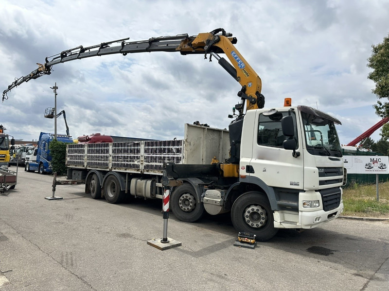 DAF CF 85.360 8x2 + KRAN (25m!) EFFER 305 6S + JIB 4S + ROTATOR - PLATORM 7m60 - LIFT + STEERING AXLE - EURO 5 - BE - Camião de caixa aberta/ Plataforma, Camião grua: foto 2 DAF CF 85.360 8x2 + KRAN (25m!) EFFER 305 6S + JIB 4S + ROTATOR - PLATORM 7m60 - LIFT + STEERING AXLE - EURO 5 - BE - Camião de caixa aberta/ Plataforma, Camião grua: foto 2