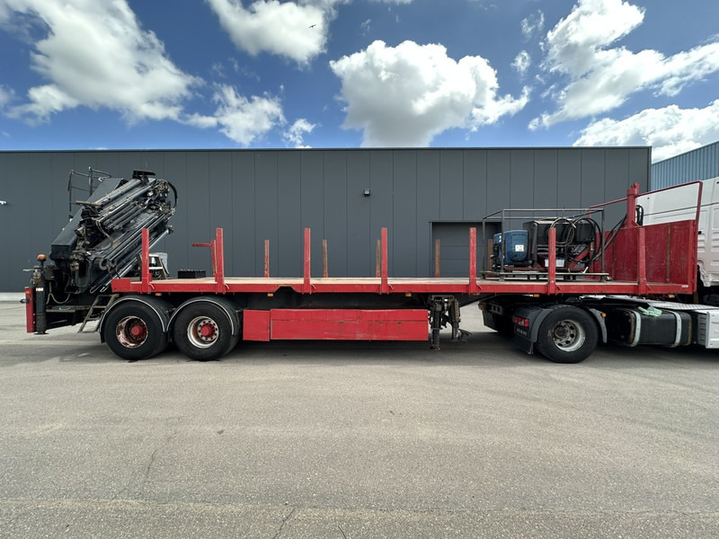 Kwb 2-AXLES PLATFORM + CRANE + HIAB 377 E-4 HIPRO + JIB 100X-3 + RADIO + ROTATOR - SAF axles - AIR SUSPENISION - BELGIAN REG. - Semi-reboque plataforma/ Caixa aberta: foto 4 Kwb 2-AXLES PLATFORM + CRANE + HIAB 377 E-4 HIPRO + JIB 100X-3 + RADIO + ROTATOR - SAF axles - AIR SUSPENISION - BELGIAN REG. - Semi-reboque plataforma/ Caixa aberta: foto 4