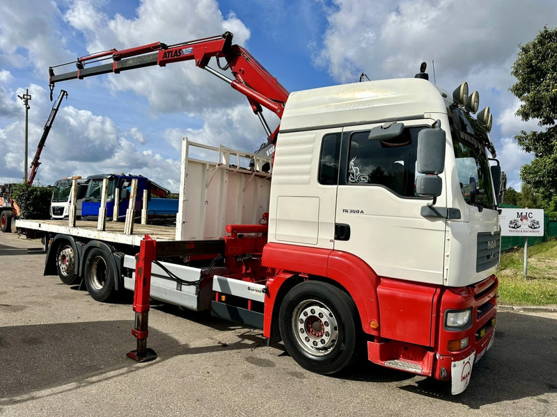 MAN TG 360 A 6x2 + CRANE ATLAS 100.1 A3 - PLATFORM 5m80 - E3 - LIFT-AXLE - FULL AIR SUSPENSION - ZF AS TRONIC - BE TRUCK - Camião grua: foto 1 MAN TG 360 A 6x2 + CRANE ATLAS 100.1 A3 - PLATFORM 5m80 - E3 - LIFT-AXLE - FULL AIR SUSPENSION - ZF AS TRONIC - BE TRUCK - Camião grua: foto 1