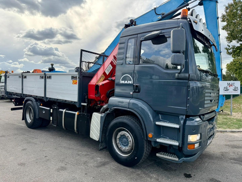 MAN TGA 18.350 4x2 TIPPER + CRANE HMF 1110 K2 + ROTATOR - STEEL SPRING / BLATT / BALLESTAS / LAMES - BE TRUCK - Camião basculante, Camião grua: foto 3 MAN TGA 18.350 4x2 TIPPER + CRANE HMF 1110 K2 + ROTATOR - STEEL SPRING / BLATT / BALLESTAS / LAMES - BE TRUCK - Camião basculante, Camião grua: foto 3