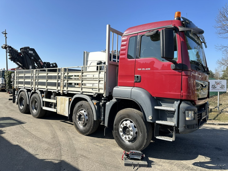 MAN TGS 35.420 8x4 + CRANE HIAB X-HIPRO 302 EP-5 - 192.000km - ROTATOR - 5/6 F - PLATFORM 6m55 - AIR SUSPENSION - TUV 06/2025 - TOP CONDITION - Camião de caixa aberta/ Plataforma, Camião grua: foto 1 MAN TGS 35.420 8x4 + CRANE HIAB X-HIPRO 302 EP-5 - 192.000km - ROTATOR - 5/6 F - PLATFORM 6m55 - AIR SUSPENSION - TUV 06/2025 - TOP CONDITION - Camião de caixa aberta/ Plataforma, Camião grua: foto 1