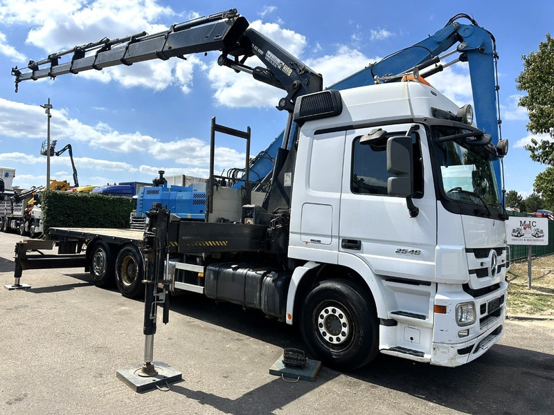 Mercedes-Benz ACTROS 2546 6x2 + CRANE HIAB 422 EP-6 HIPRO - *415.000km* - PLATFORM 6m50 - LIFT AXLE - MP 3 - EURO 5 - BELGIAN PAPERS - Camião grua: foto 1 Mercedes-Benz ACTROS 2546 6x2 + CRANE HIAB 422 EP-6 HIPRO - *415.000km* - PLATFORM 6m50 - LIFT AXLE - MP 3 - EURO 5 - BELGIAN PAPERS - Camião grua: foto 1