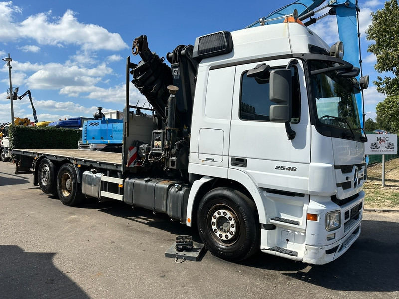 Mercedes-Benz ACTROS 2546 6x2 + CRANE HIAB 422 EP-6 HIPRO - *415.000km* - PLATFORM 6m50 - LIFT AXLE - MP 3 - EURO 5 - BELGIAN PAPERS - Camião grua: foto 2 Mercedes-Benz ACTROS 2546 6x2 + CRANE HIAB 422 EP-6 HIPRO - *415.000km* - PLATFORM 6m50 - LIFT AXLE - MP 3 - EURO 5 - BELGIAN PAPERS - Camião grua: foto 2
