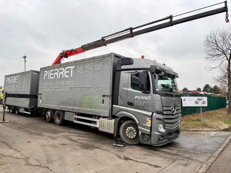 Mercedes-Benz ACTROS 2645 6x2 105m³ JUMBO + CRANE PALFINGER PK19001 (4x) - RETARDER - RADIO - *FULL AIR* - FRIGO - EURO 6 - SAF AS - BELGIAN TRUCK - Camião grua: foto 1 Mercedes-Benz ACTROS 2645 6x2 105m³ JUMBO + CRANE PALFINGER PK19001 (4x) - RETARDER - RADIO - *FULL AIR* - FRIGO - EURO 6 - SAF AS - BELGIAN TRUCK - Camião grua: foto 1