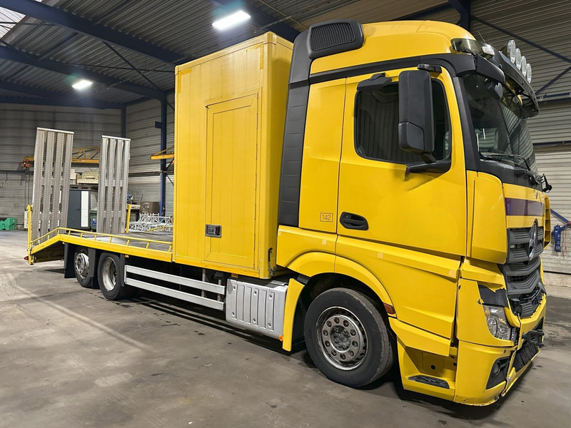 Mercedes-Benz ACTROS 2745 6x2 OPRIJWAGEN / AUTOTRANSPORTER / MACHINE TRANSPORTER - WINCH - 6m10 - EURO 5 - LIFT AXLE - HYDR RAMPS - NL TRUCK - Caminhão reboque: foto 1 Mercedes-Benz ACTROS 2745 6x2 OPRIJWAGEN / AUTOTRANSPORTER / MACHINE TRANSPORTER - WINCH - 6m10 - EURO 5 - LIFT AXLE - HYDR RAMPS - NL TRUCK - Caminhão reboque: foto 1