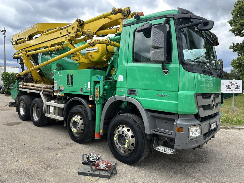 Mercedes-Benz ACTROS 3241 8x4 PUMI PM M 21-3 (21m) Putzmeister - *238.000km* / 1586H - EPS - BLADVERING / NAAFREDUCTIE - Camião betoneira: foto 1 Mercedes-Benz ACTROS 3241 8x4 PUMI PM M 21-3 (21m) Putzmeister - *238.000km* / 1586H - EPS - BLADVERING / NAAFREDUCTIE - Camião betoneira: foto 1