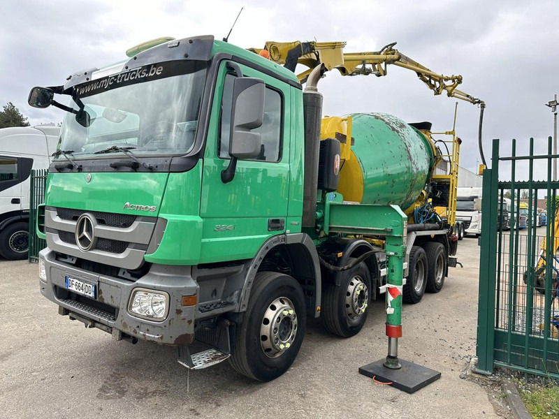 Mercedes-Benz ACTROS 3241 8x4 PUMI PM M 21-3 (21m) Putzmeister - *238.000km* / 1586H - EPS - BLADVERING / NAAFREDUCTIE - Camião betoneira: foto 4 Mercedes-Benz ACTROS 3241 8x4 PUMI PM M 21-3 (21m) Putzmeister - *238.000km* / 1586H - EPS - BLADVERING / NAAFREDUCTIE - Camião betoneira: foto 4